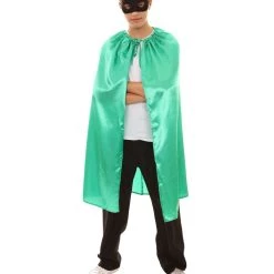 HPO Adult Men's Superhero Cape With Mask Set Costume | Multiple Color Options Halloween Costume