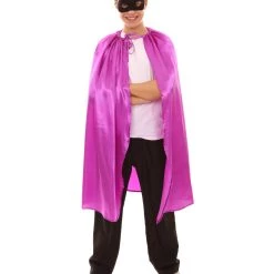 HPO Adult Men's Superhero Cape With Mask Set Costume | Multiple Color Options Halloween Costume