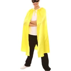 HPO Adult Men's Superhero Cape With Mask Set Costume | Multiple Color Options Halloween Costume
