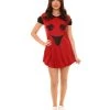 HPO Adult Women's Ghost Dress Costume | Red Halloween Costume