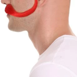 HPO Troll World Tour | Men's Troll Red Straight Handle Bar Mustache