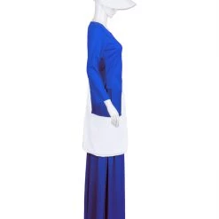 HPO Adult Women's Sky Dress Handmaid Costume With Bag And Bonnet | Blue Cosplay Costume