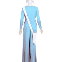 HPO Adult Women's Dress Handmaid With Bag And Bonnet Costume | Lt Blue Cosplay Costume
