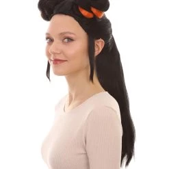 HPO Women's Womens Singer Bun Wigs Collection | Eurovision Song Contest | Celebrity Wigs | Premium Breathable Capless Cap