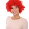 FLAGWIGS Poland Flag Sport Afro Halloween Wig Women's