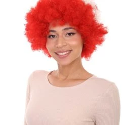 FLAGWIGS Poland Flag Sport Afro Halloween Wig Women's