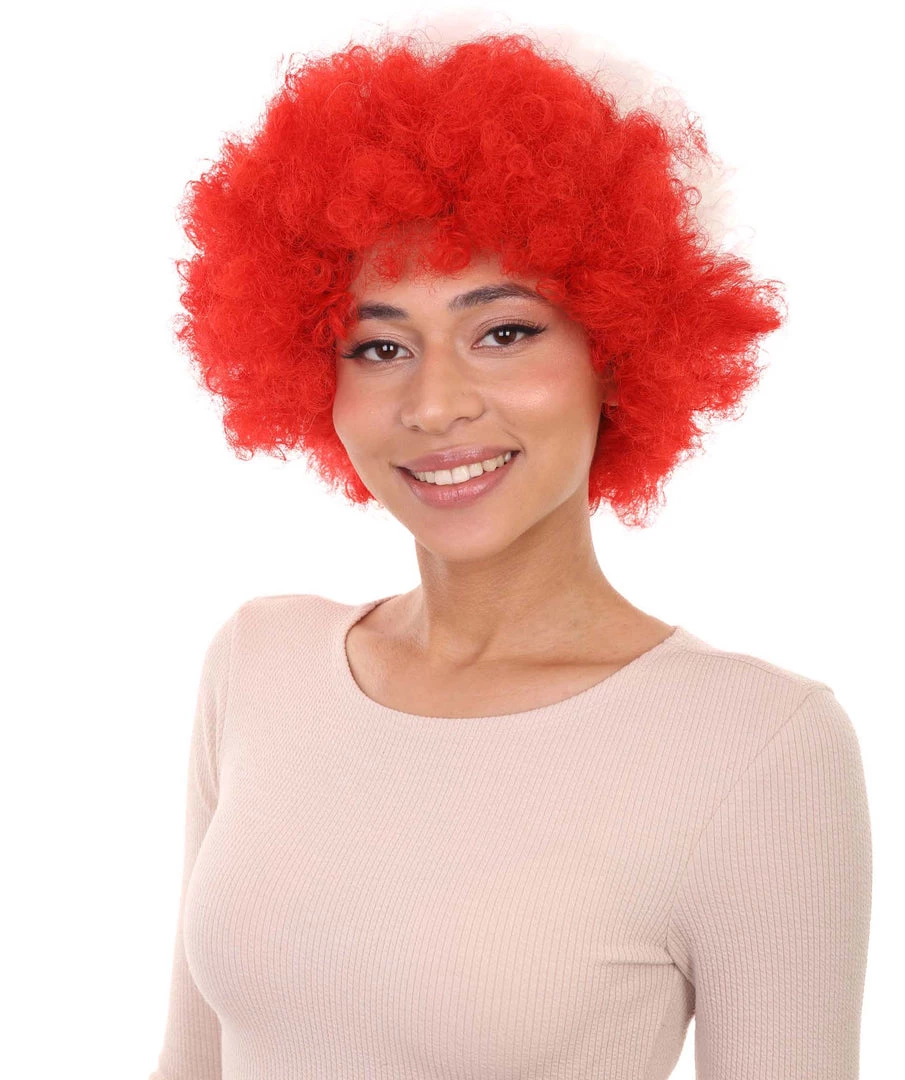 FLAGWIGS Poland Flag Sport Afro Halloween Wig Women's