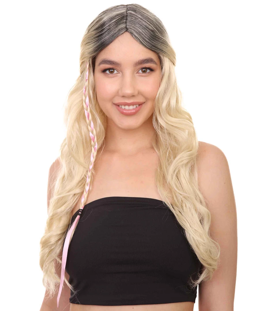 HPO Women's Shadow Womens Wig | Blond TV/Movie Fancy Cosplay Halloween Wig | Premium Breathable Capless Cap