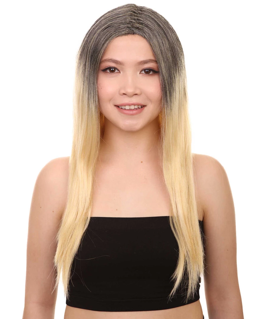 HPO Ombre Womens Wig | Party Ready Fancy Cosplay Halloween Wig | Premium Breathable Capless Cap Men's