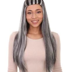 HPO Monster Womens Wig | Two Toned Cosplay Halloween Wig | Premium Breathable Capless Cap