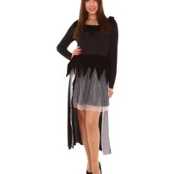 HPO Adult Women's Rich Witch Horror Costume | Black Cosplay Costume