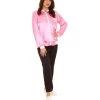 HPO Adult Women's 50's Satin Jacket Costume | Pink Cosplay Costume