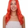 HPO Women's TV Movie Super Hero Wig | Red Wigs | Premium Breathable Capless Cap