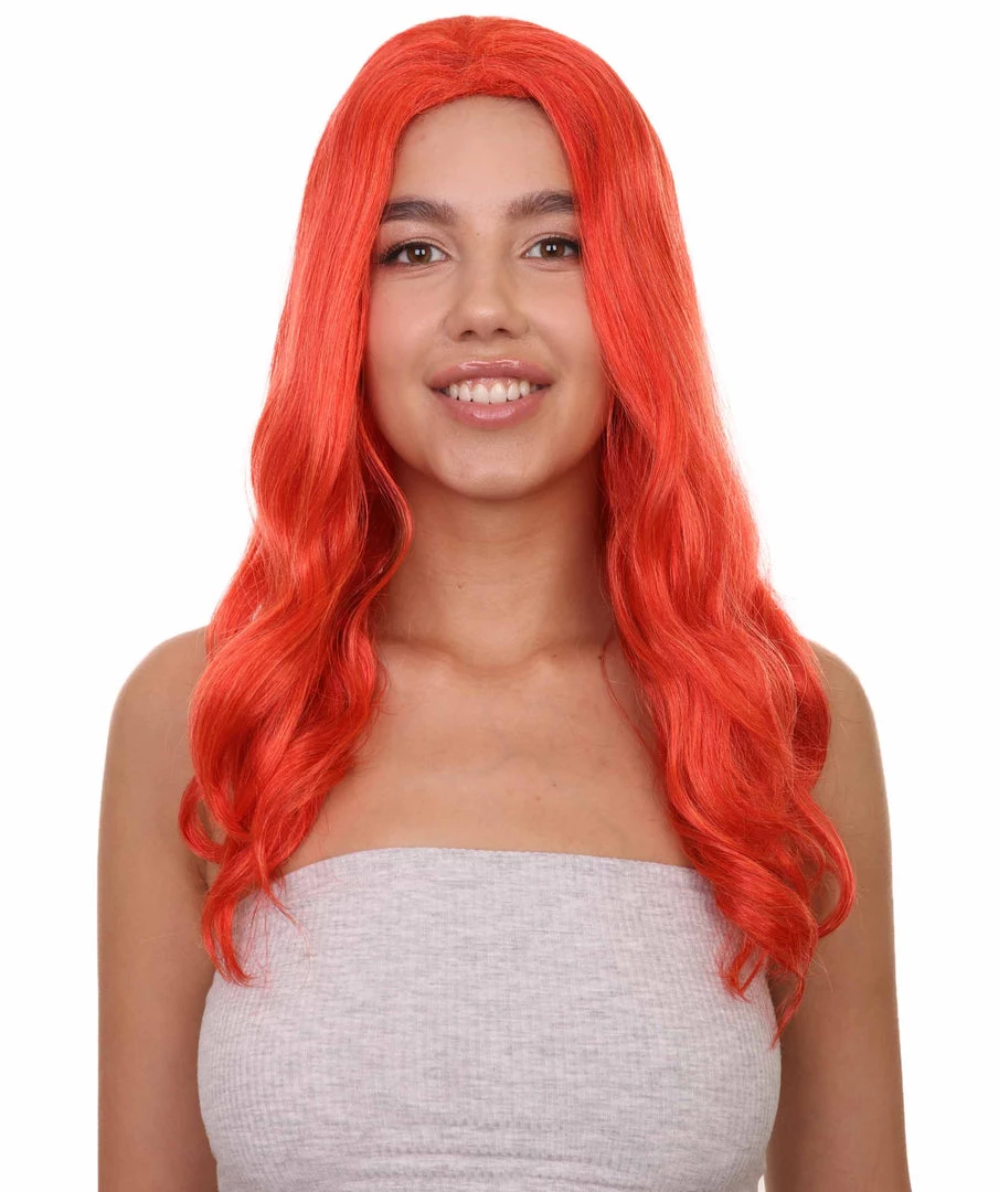 HPO Women's TV Movie Super Hero Wig | Red Wigs | Premium Breathable Capless Cap