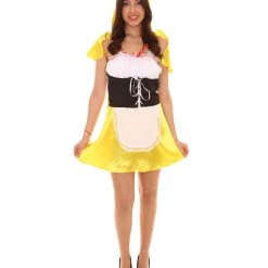 HPO Adult Women's Hot Carton Costume | Orange Cosplay Costume