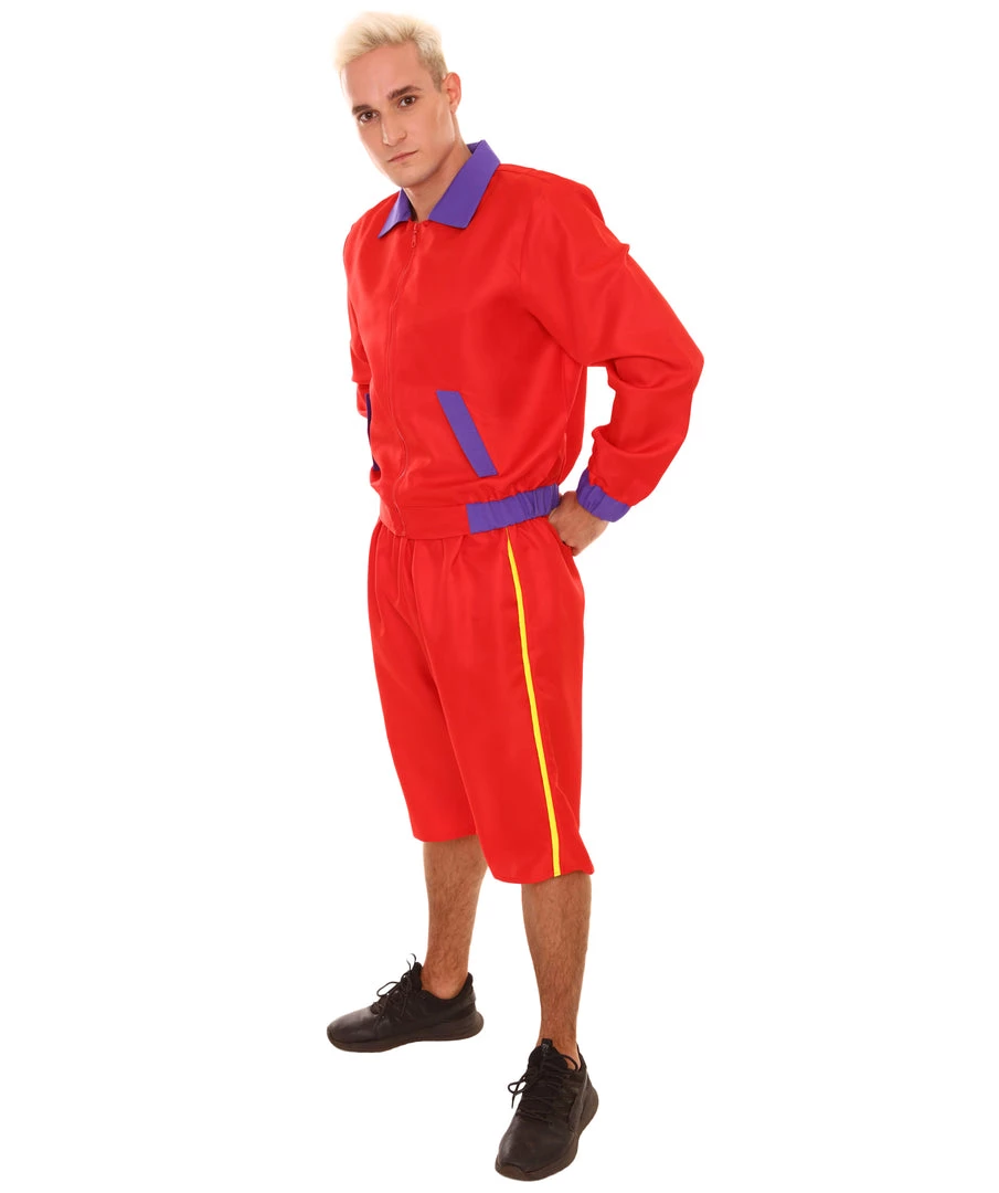 HPO Adult Men's Bay Watch Beach Lifeguard TV/Movie Costume | Red Cosplay Costume