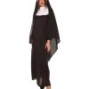 HPO Adult Women's Traditional Nun Religious Costume | Black Cosplay Costume