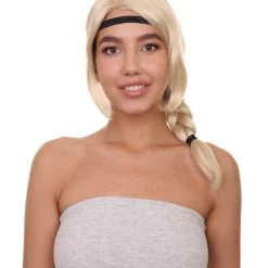 HPO Women's Style Ponytail With Black Hairband Wig | Blonde Wigs | Premium Breathable Capless Cap