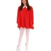 HPO Adult Women's Sleeves Dress Celebrity Costume | Red Cosplay Costume