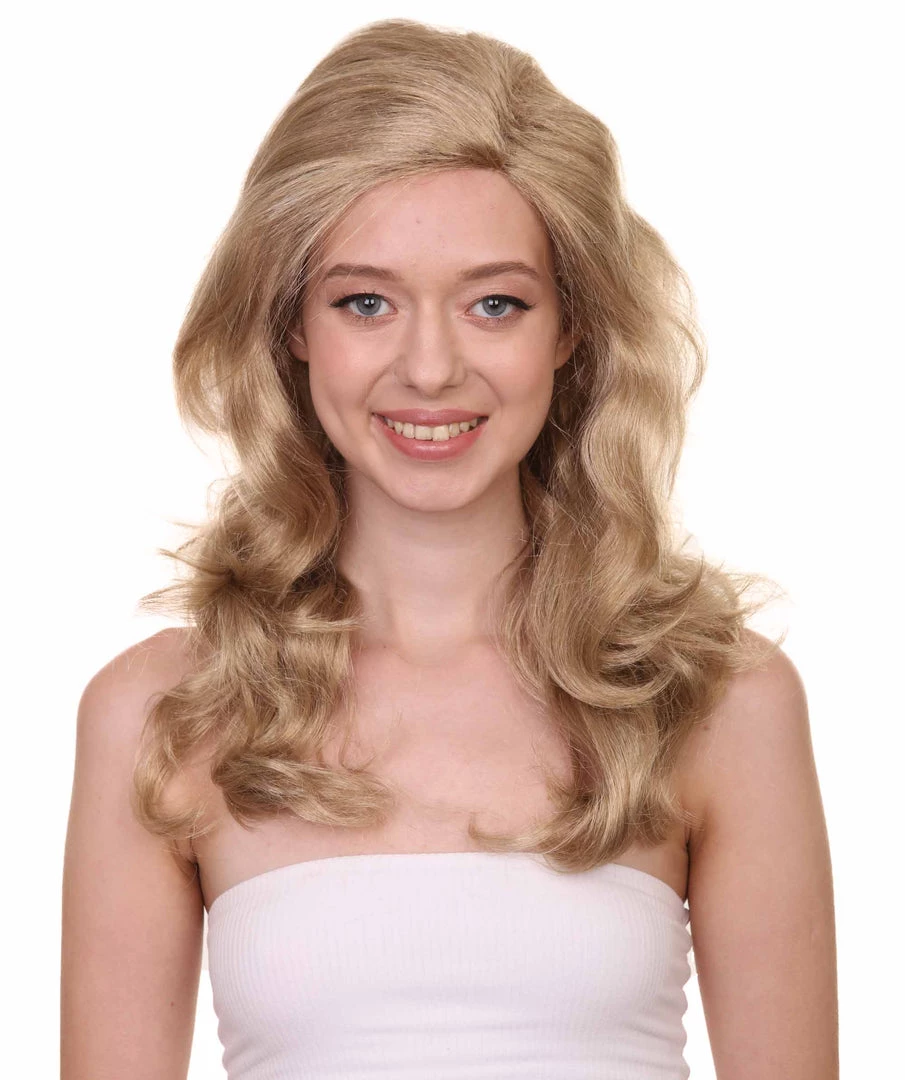 HPO Women's TV Movie Wig | Golden Blonde Wig | Premium Breathable Capless Cap