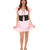 HPO Adult Women's Hot Carton Costume | Lt Pink Cosplay Costume