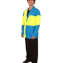 FLAGWIGS Adult Men's Sweden Flag Jacket Costume | Patriotic Cosplay Costume