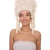HPO Womens Colonial Lady Wig | White Historical Wigs Women's