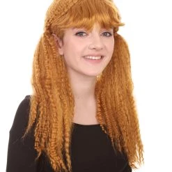 HPO Long Curly Cosplay Womens Wig | Premium Breathable Capless Cap Women's