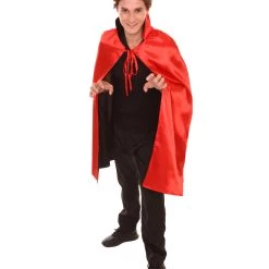 HPO Adult Men's Reversible Vampire Cape Costume | Multiple Color Options Halloween Costume