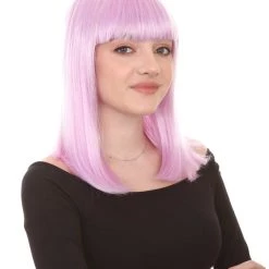 HPO Womens Bob Wig | Glamour Medium Bob Cosplay Halloween Wig | Premium Breathable Capless Cap