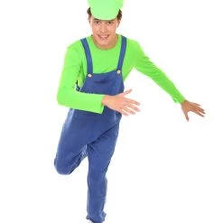 HPO Adult Men's Plumber Costume | Green Halloween Costume