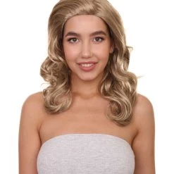 HPO Women's TV Movie Character Wig | Dark Blonde Wigs | Premium Breathable Capless Cap