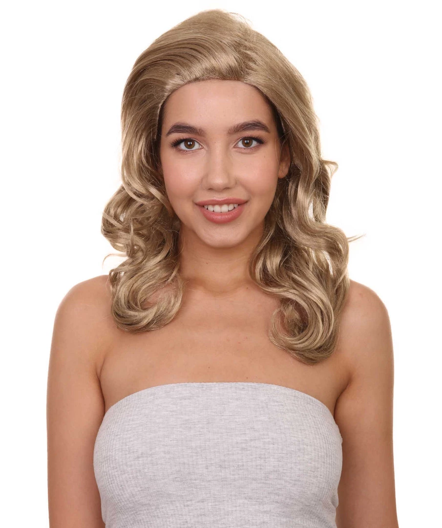 HPO Women's TV Movie Character Wig | Dark Blonde Wigs | Premium Breathable Capless Cap