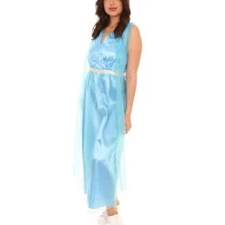 HPO Adult Women's Divine Goddess Costume | Blue Cosplay Costume