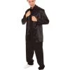 HPO Adult Men's Chinese Traditional Martial Arts Kung Fu Black Uniform Costume | Black Cosplay Costume