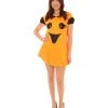 HPO Adult Women's Ghost Dress Costume | Orange Halloween Costume