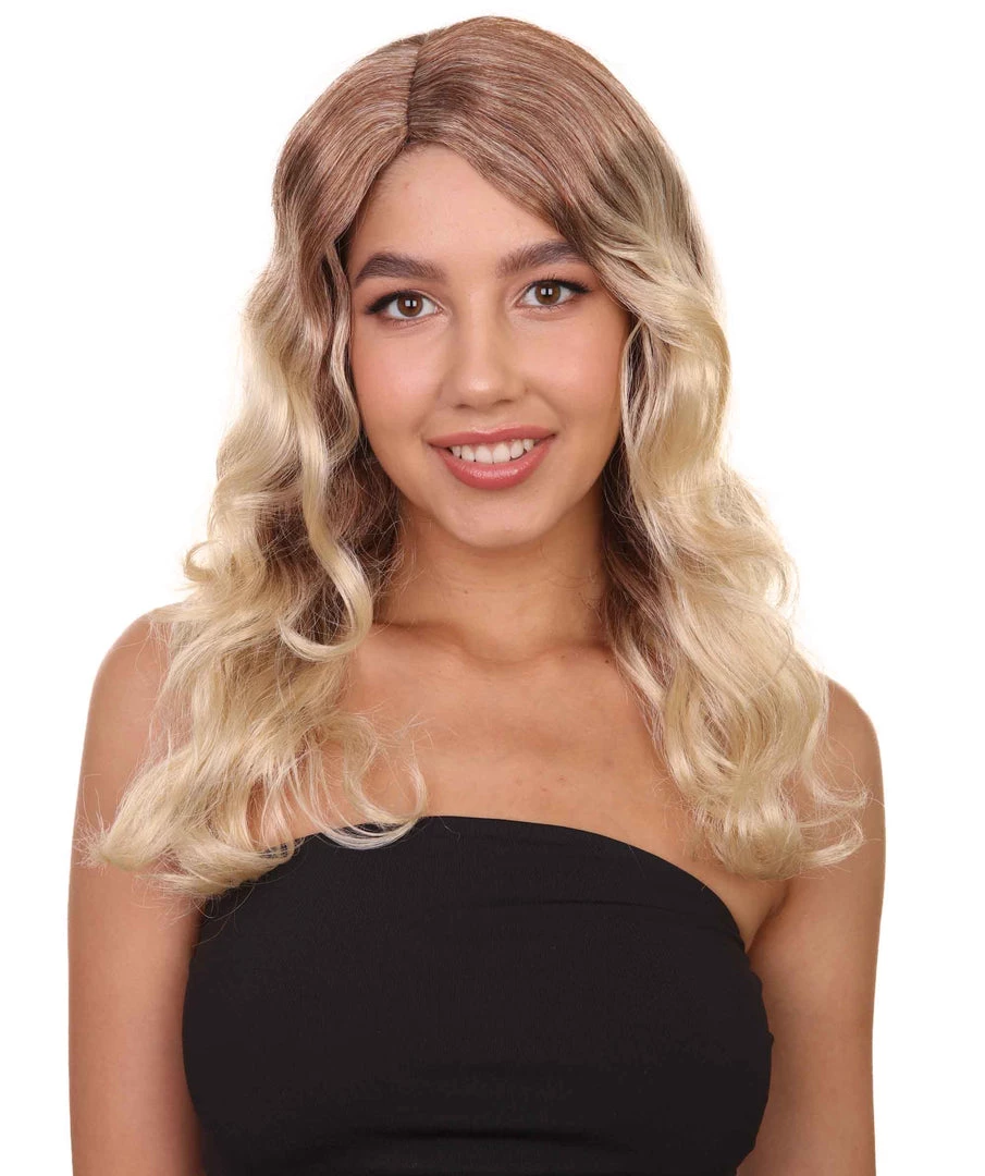 HPO Superwomen Marley Womens Wig | Blond Long Sexy Cosplay Party Halloween Wig | Premium Breathable Capless Cap