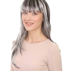 HPO Women's Womens Sinister Witch Wig | Horror Cosplay Halloween Wig | Premium Breathable Capless Cap