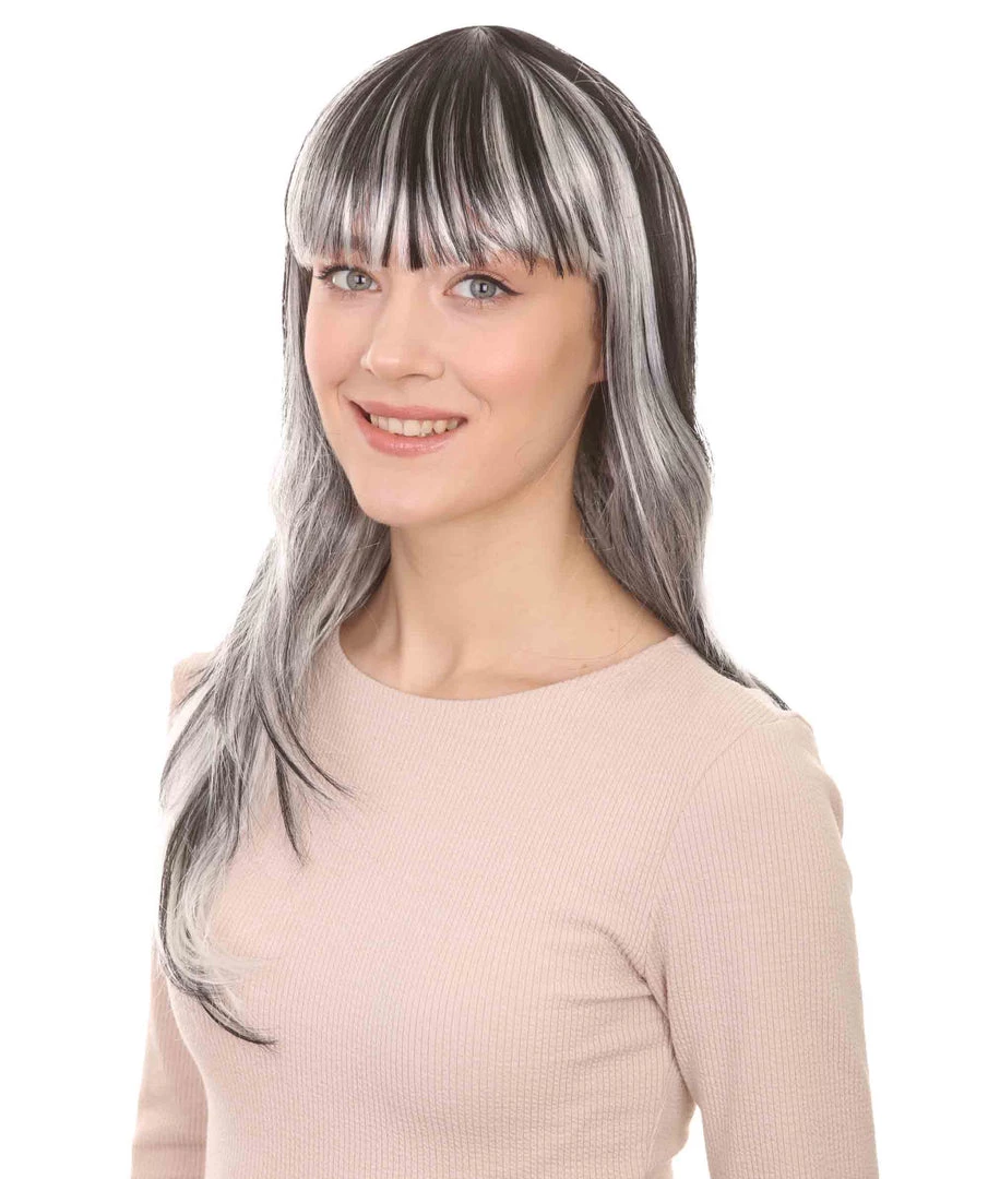 HPO Women's Womens Sinister Witch Wig | Horror Cosplay Halloween Wig | Premium Breathable Capless Cap