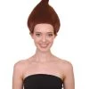 HPO Women Dwarf Wigs Dark Brown | Premium Breathable Capless Cap Women's