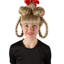 HPO Adult Women's Christmas Classic Story Character Wigs With Bending Braids