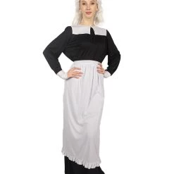 HPO Adult Women's Pilgrim Costume | Black Cosplay Costume