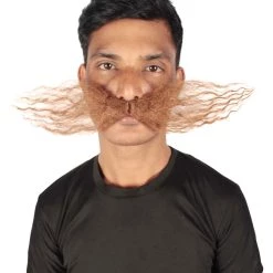 HPO Men's Dr Egg Head Mechanical Genius Curly Mustache Multiple Color Options