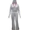 HPO Adult Women's Deluxe Sexy Jumpsuit Costume With Sequins Costume | White Cosplay Costume