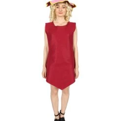 HPO Adult Women Gaming Costume | Red Cosplay Costume Women's