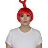 HPO Animation Creature Womens Wig | Red Sexy Cosplay Party Halloween Wig | Premium Breathable Capless Cap
