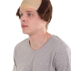HPO Brown Balding Mens Wig | Wig With Cap