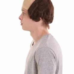 HPO Brown Balding Mens Wig | Wig With Cap