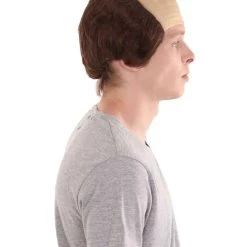 HPO Brown Balding Mens Wig | Wig With Cap