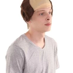 HPO Brown Balding Mens Wig | Wig With Cap